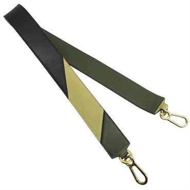 綠/黑色 牛皮 背帶【LOEWE 羅威】