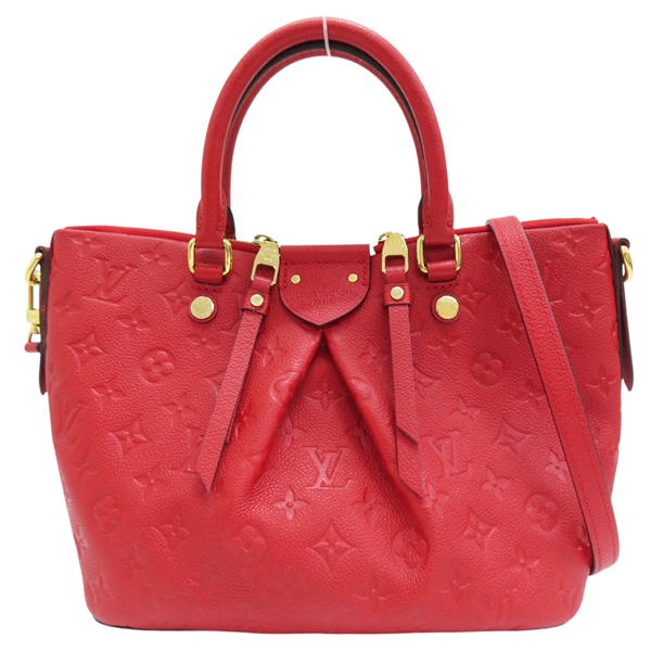 紅色 原花 壓紋皮革 两用包 M50641