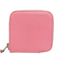 粉色 Epsom牛皮 Silk'In Change Purse 拉鍊零錢包 T刻【HERMES 愛馬仕】 T TS 001 AU