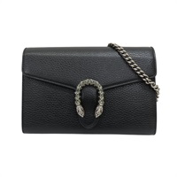 黑色皮革 Dionysus 肩背包 401231