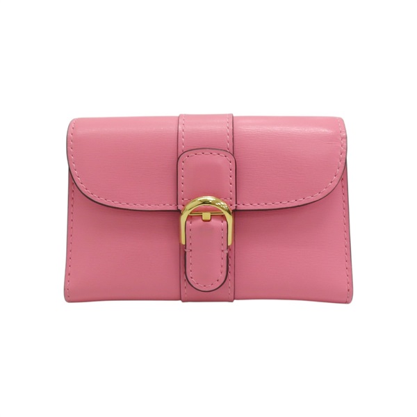 粉色 牛皮 Brillant 卡片夾【Delvaux 德爾沃】