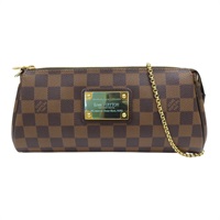 棕色 棋盤格帆布 Eva 肩背包 無背帶【LOUIS VUITTON LV 路易威登】 N55213