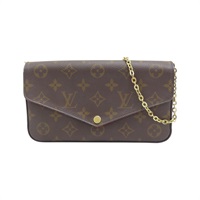 棕色 原花 帆布 3合1 牛皮 Felicie Pochette 肩背包 M81896