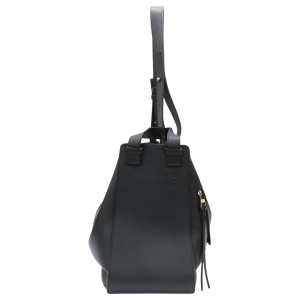 黑色牛皮 Hammock 肩背包