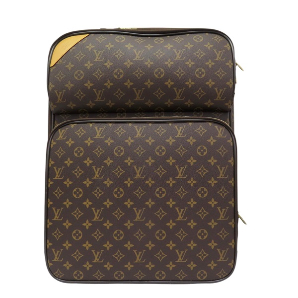 棕色 原花 帆布 Pegase 55 行李箱 M23297