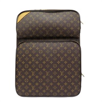 棕色 原花 帆布 Pegase 55 行李箱 M23297