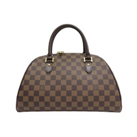 棕色 帆布 Ribera MM 手提包 N41434