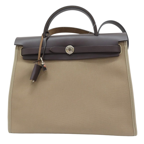 茶色 帆布 Herbag Zip 31 肩背包 口R刻 口R
