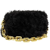 黑色 羊毛 The Pouch 肩背包