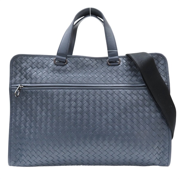 藍色 羊皮編織 公事包 兩用包【BOTTEGA VENETA BV 寶緹嘉】