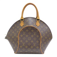 棕色 原花帆布 Ellipse MM 手提包 M51126