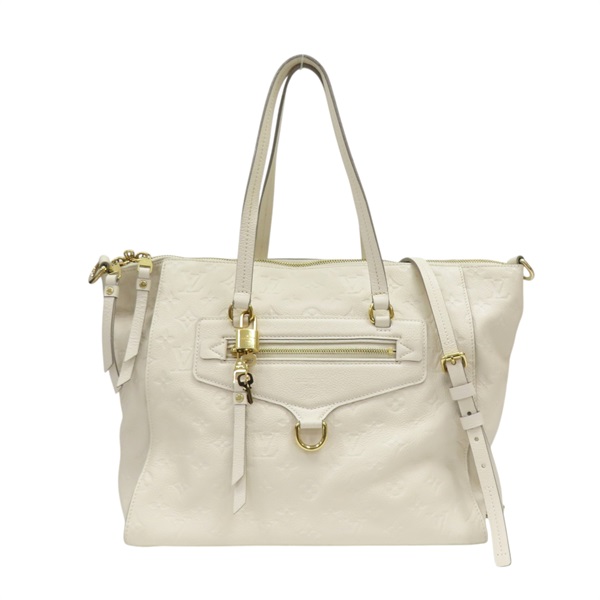 白色 原花壓紋牛皮 Lumineuse PM 兩用包【LOUIS VUITTON LV 路易威登】 M93411