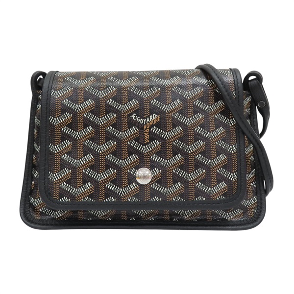 黑色 Goyardine帆布 Plumet 肩背包【GOYARD 高雅德】