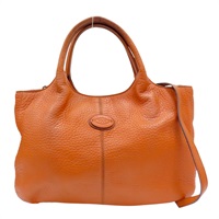 橘色 牛皮 兩用包【TOD'S 托德斯】