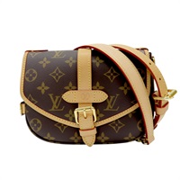 棕色 原花帆布 Saumur BB 兩用包【LOUIS VUITTON LV 路易威登】 M46740