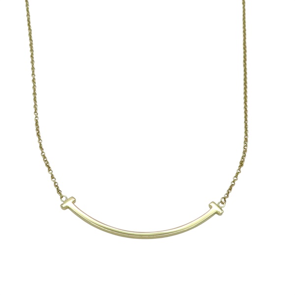 18K黃金 Smile T 微笑項鍊【Tiffany & Co 蒂芬妮】