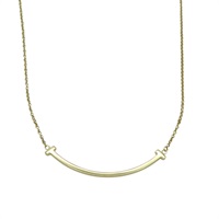 18K黃金 Smile T 微笑項鍊【Tiffany & Co 蒂芬妮】