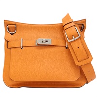 橘色 TOGO 牛皮 JYPSIERE 31 肩背包 □O刻 銀扣【HERMES 愛馬仕】