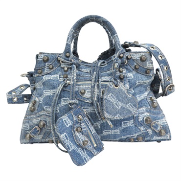 藍色 丹寧布 Neo Cagole City 兩用包【BALENCIAGA 巴黎世家】 700451