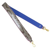 藍色 粉色 蛇紋 肩背帶【FENDI】