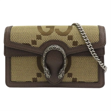 棕色 Jumbo GG 帆布 DIONYSUS MINI 肩背包【GUCCI 古馳】 476432