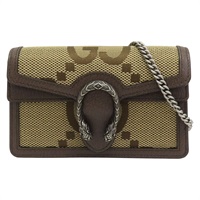 棕色 Jumbo GG 帆布 DIONYSUS MINI 肩背包【GUCCI 古馳】 476432