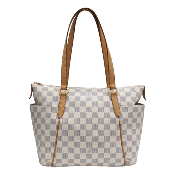 白色 棋盤格帆布 Totally PM 肩背包 N41280 [LV Louis Vuitton 路易威登] N41280