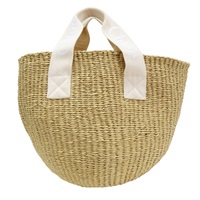 米色 編織 手提包【Chloe 克羅伊】 C10293