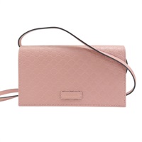 粉色 壓紋牛皮 Guccissima WOC 肩背包 金扣 466507【GUCCI 古馳】 466507