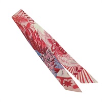 紅色 絲綢 Mythiques Phoenix Coloriage Twilly 絲巾