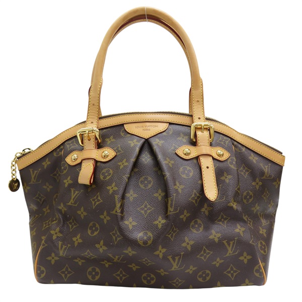 棕色 原花帆布 Tivoli GM 肩背包【LOUIS VUITTON LV 路易威登】 M40144