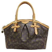 棕色 原花帆布 Tivoli GM 肩背包【LOUIS VUITTON LV 路易威登】 M40144