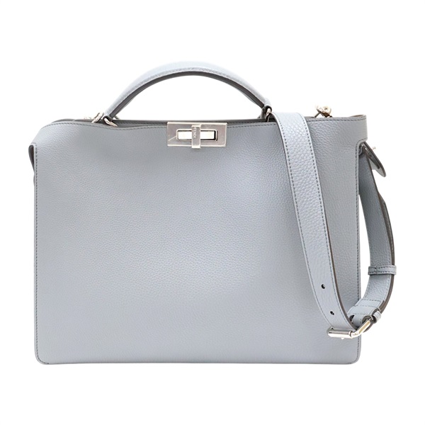 灰色 牛皮 Peekaboo ISeeU Mioliu 兩用包【FENDI 芬迪】 7VA529