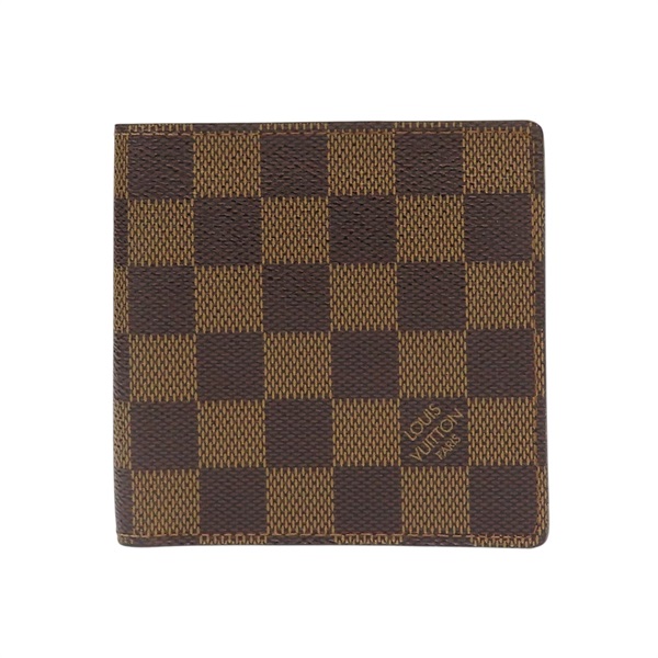 棕色 棋盤格帆布 Marco 兩折 短夾 N61675【LOUIS VUITTON LV 路易威登】 N61675