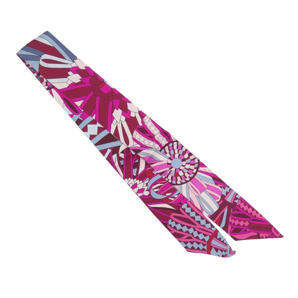 紫色 真絲 Les Flots Du Cheval Twilly 絲巾【HERMES 愛馬仕】