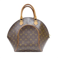 棕色 原花帆布 Ellipse MM 手提包 金扣 51128【LOUIS VUITTON 路易威登】 M51128