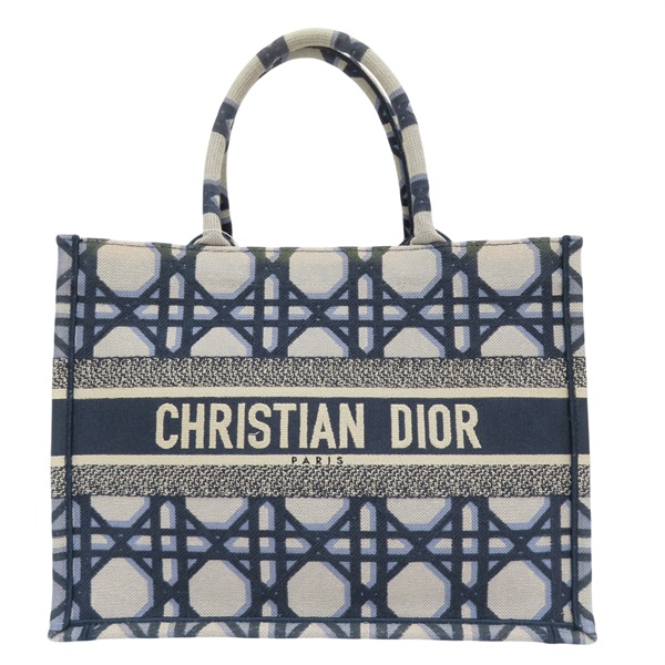 藍色 帆布 Book Tote MM 手提包【Dior 迪奧】 M1296