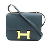 松柏綠 Swift牛皮 Constance 19 康康包 肩背包 Z刻 金扣【HERMES 愛馬仕】