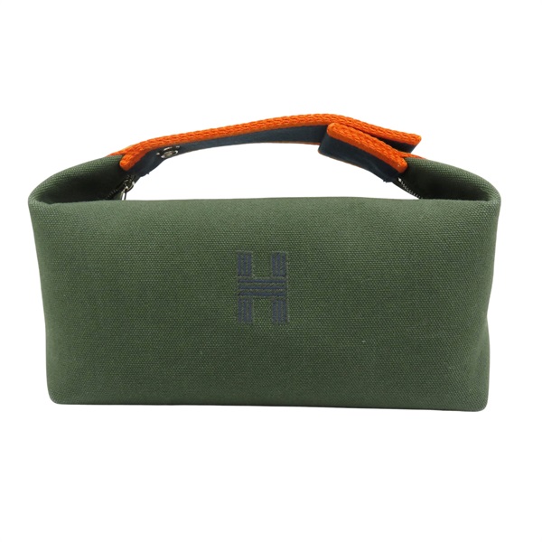 綠色 帆布 Bride-a-Brac 手提包【HERMES 愛馬仕】