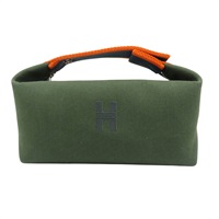 綠色 帆布 Bride-a-Brac 手提包【HERMES 愛馬仕】