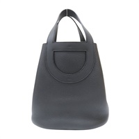 黑色 Taurillon牛皮 In The Loop 23 手提包 W刻 銀扣【HERMES 愛馬仕】
