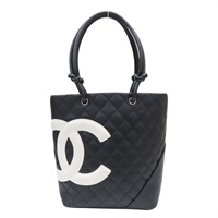 黑色 牛皮 Cambon Ligne Tote 手提包 A25167 (無卡)【CHANEL 香奈兒】 A25167