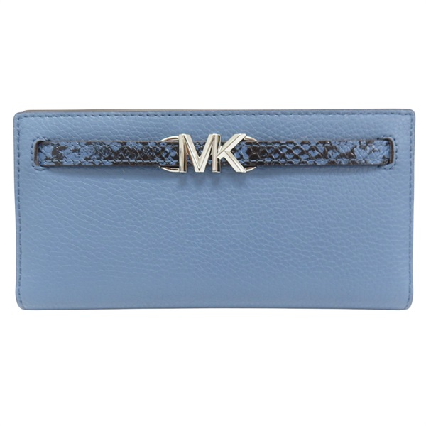 藍色 牛皮 長夾【MICHAEL KORS 麥可寇斯】 35S4S6RE3L