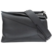 黑色 牛皮 Puzzle Edge 36CM 肩背包【LOEWE 羅威】