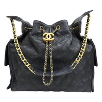 黑色 菱格紋 牛皮 25 中型 肩背包【CHANEL 香奈兒】 AS5311