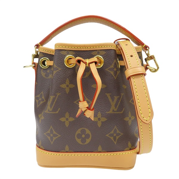 棕色 原花 帆布 Nano Noe 肩背包 M81266【LOUIS VUITTON LV 路易威登】 M81266