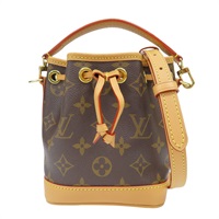 棕色 原花 帆布 Nano Noe 肩背包 M81266【LOUIS VUITTON LV 路易威登】 M81266