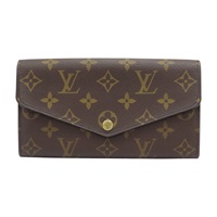 棕色 原花帆布 Sarah 金扣 長夾 M60531【LOUIS VUITTON LV 路易威登】 M60531