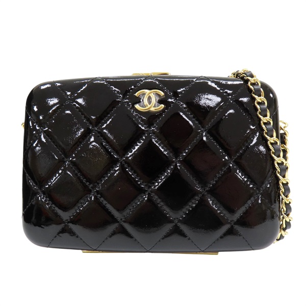 黑色 漆皮 肩背包【CHANEL 香奈兒】