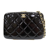 黑色 漆皮 肩背包【CHANEL 香奈兒】